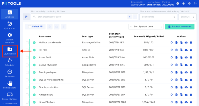 Creating Data Leak Reports