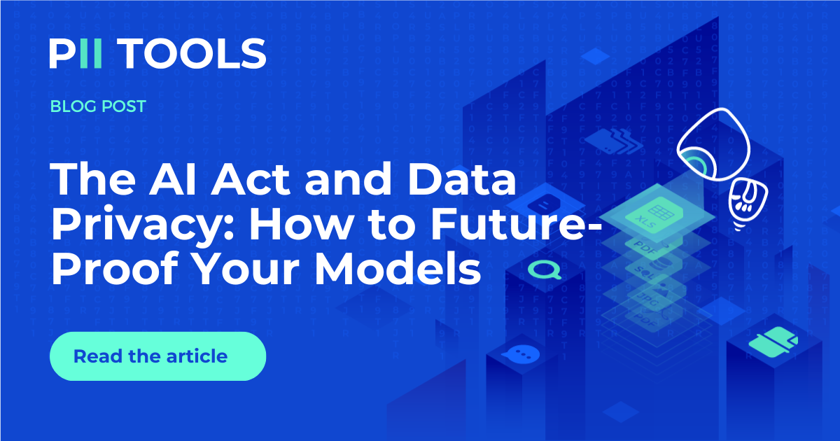 Pii Model The AI Act and Data Privacy: How to Future-Proof Your Models | PII Tools