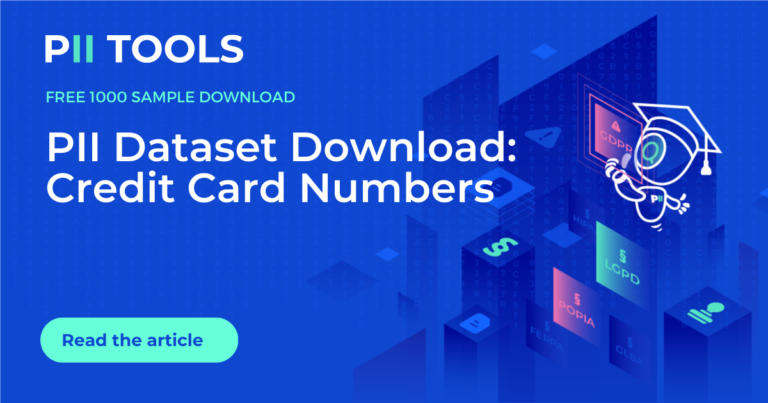 PII Dataset Download – Credit Card Numbers