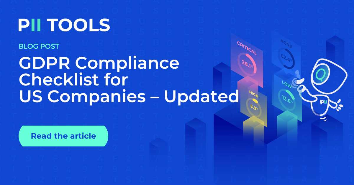 GDPR Compliance Checklist for US Companies – Updated | PII Tools