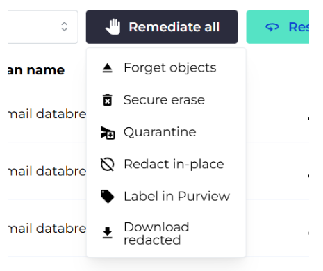 Microsoft Purview labeling in PII Tools