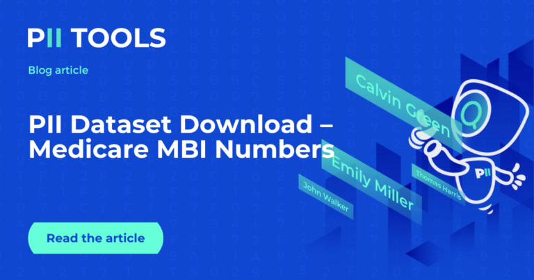 PII Dataset Download – Medicare MBI Numbers